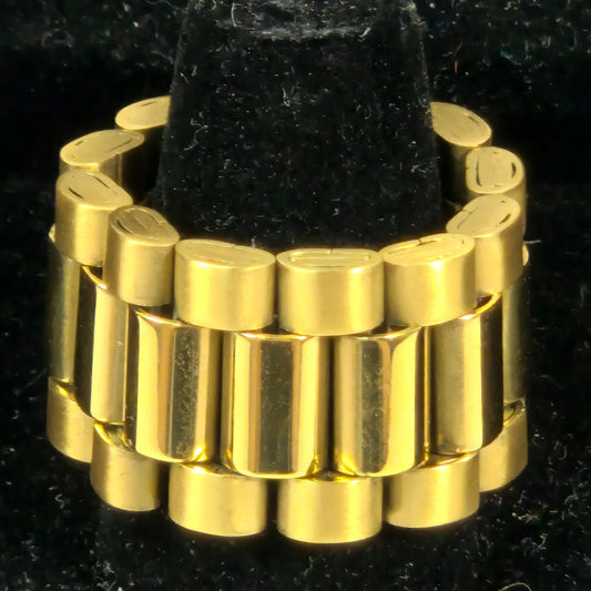 Gold Plated Stainless Steel Watch Link Ring 16mm - The Original Roller