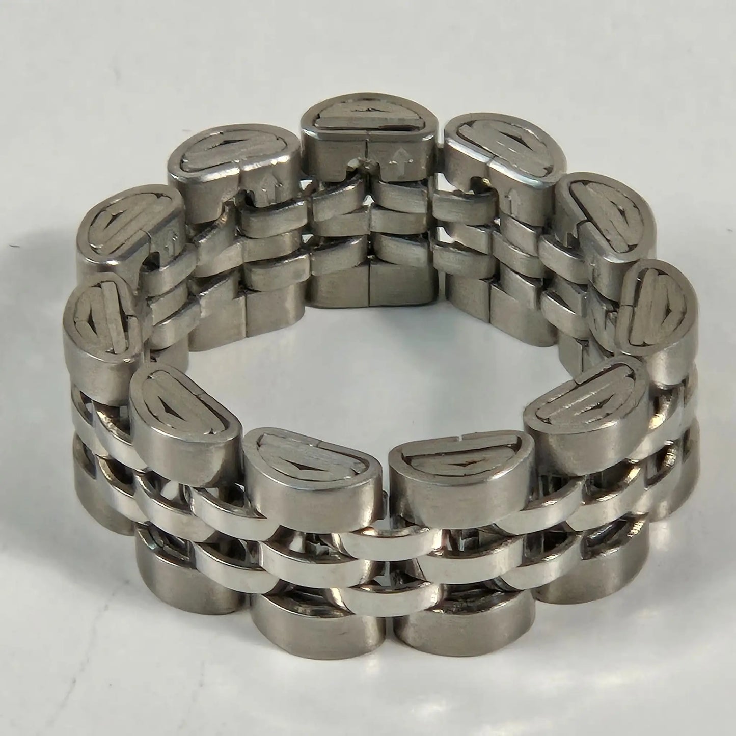 The Original Rope - Silver Stainless Steel Watch Link Ring 10mm