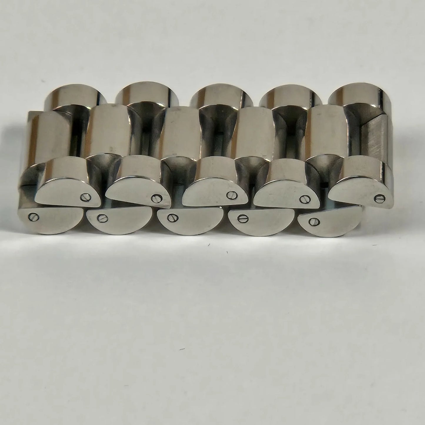 The Z Roller - Silver Stainless Steel Watch Link Ring 15mm