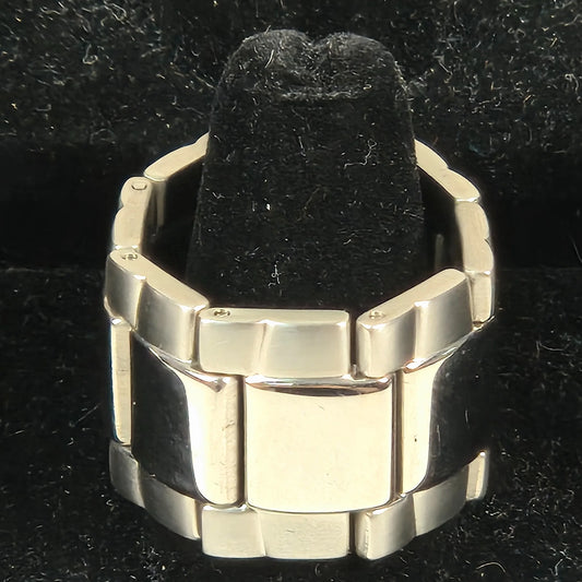The Mirror - Mens Stainless Steel Watch Link Ring 17mm - USED