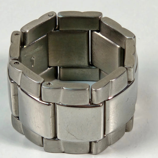 The Mirror - Mens Stainless Steel Watch Link Ring 17mm - USED