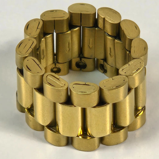 The Original Roller - Gold Plated Stainless Steel Watch Link Ring 16mm