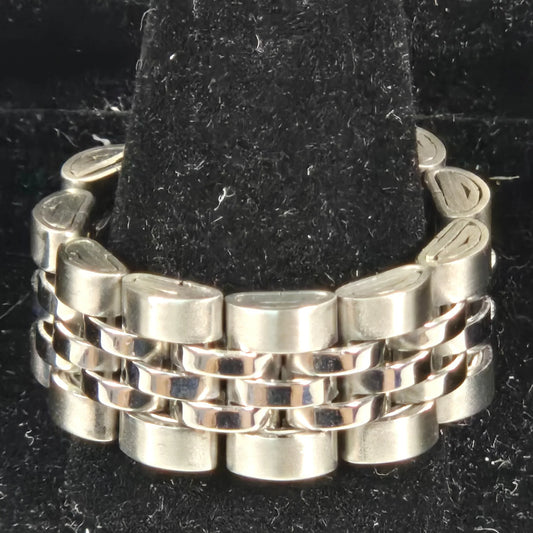 The Original Rope - Silver Stainless Steel Watch Link Ring 10mm