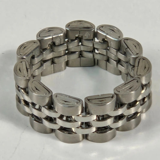 The Original Rope - Silver Stainless Steel Watch Link Ring 10mm