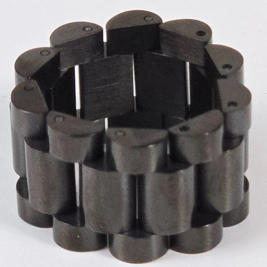 The Z Roller - Black Stainless Steel Watch Link Ring 15mm